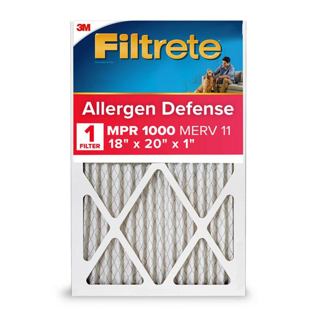 Filtrete Allergen Defense 18 in. W X 20 in. H X 1 in. Polypropylene 11 MERV Pleated Air Filter 1 pk, Pack of 4