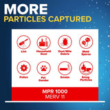 Filtrete Allergen Defense 18 in. W X 20 in. H X 1 in. Polypropylene 11 MERV Pleated Air Filter 1 pk, Pack of 4