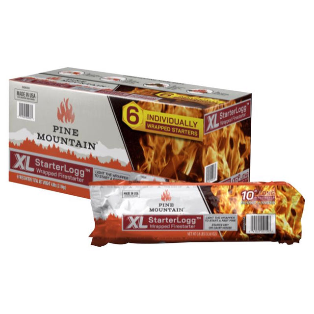 Pine Mountain StarterLogg Wood Fire Starter 15 min 6 pk
