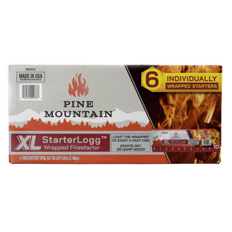 Pine Mountain StarterLogg Wood Fire Starter 15 min 6 pk