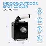 ProAire Perfect Aire 150 sq ft 1 speed 7000 BTU Portable Spot Cooler