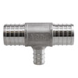 Plumbeeze 1 in. PEX X 1 in. D PEX Stainless Steel Tee