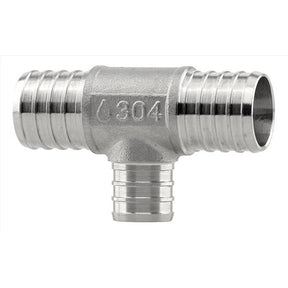 Plumbeeze 1 in. PEX X 1 in. D PEX Stainless Steel Tee