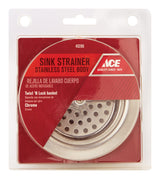Ace 3-1/2 in. D Stainless Steel Basket Strainer Assembly
