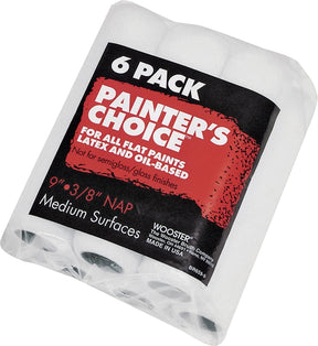 Wooster R959-9 Roller Cover, Mint Green, 3/8 in Thick Nap, 9 in L