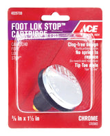 Ace Foot Lok Stop Cartridge 3/8 in. Polished Chrome Tub Stopper