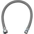 BrassCraft Plumbshop 1/2 in. FIP pc X 3/8 in. D Compression 20 in. Braided Stainless Steel Faucet Su