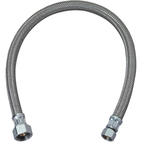 BrassCraft Plumbshop 1/2 in. FIP pc X 3/8 in. D Compression 20 in. Braided Stainless Steel Faucet Su