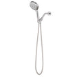 Oakbrook Collection Brushed Chrome ABS Plastic 8 settings Handheld Showerhead 1.8 gpm