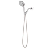 Oakbrook Collection Brushed Chrome ABS Plastic 8 settings Handheld Showerhead 1.8 gpm