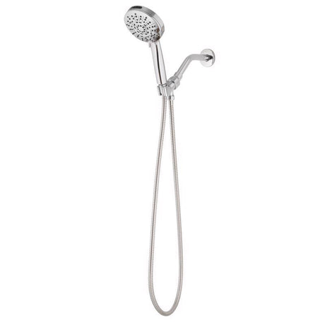 Oakbrook Collection Brushed Chrome ABS Plastic 8 settings Handheld Showerhead 1.8 gpm
