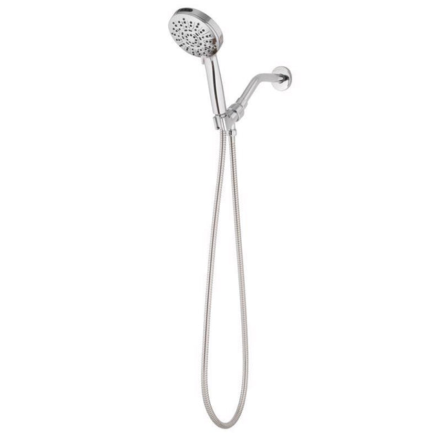 Oakbrook Collection Brushed Chrome ABS Plastic 8 settings Handheld Showerhead 1.8 gpm