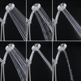 Oakbrook Collection Brushed Chrome ABS Plastic 8 settings Handheld Showerhead 1.8 gpm