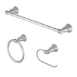OakBrook Collection Brushed Nickel Silver Zinc Towel Holder