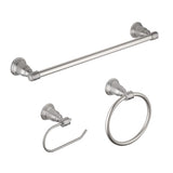 OakBrook Collection Brushed Nickel Silver Zinc Towel Holder