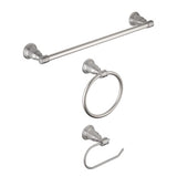 OakBrook Collection Brushed Nickel Silver Zinc Towel Holder