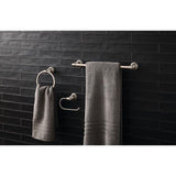 OakBrook Collection Brushed Nickel Silver Zinc Towel Holder
