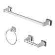 OakBrook Collection Chrome Silver Zinc Towel Bar Set
