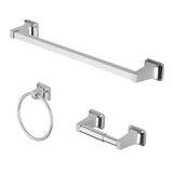 OakBrook Collection Chrome Silver Zinc Towel Bar Set