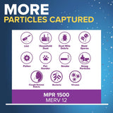 Filtrete Advanced Allergen 18 in. W X 20 in. H X 1 in. Polypropylene 1500 MPR Pleated Air Filter 1 p, Pack of 4