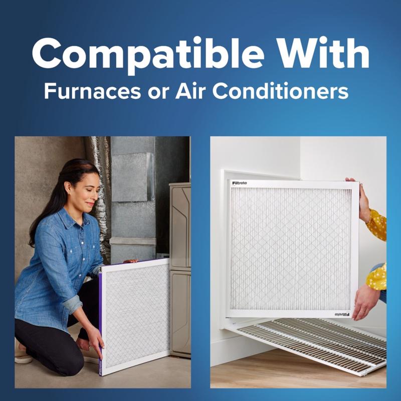 Filtrete Advanced Allergen 18 in. W X 20 in. H X 1 in. Polypropylene 1500 MPR Pleated Air Filter 1 p, Pack of 4