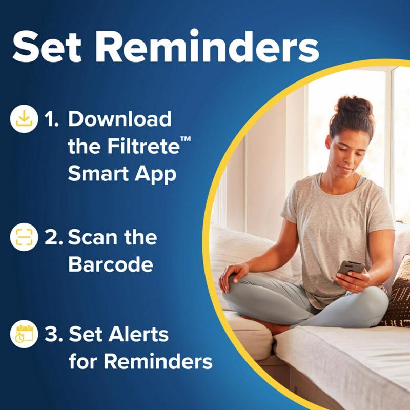 Filtrete Advanced Allergen 18 in. W X 20 in. H X 1 in. Polypropylene 1500 MPR Pleated Air Filter 1 p, Pack of 4