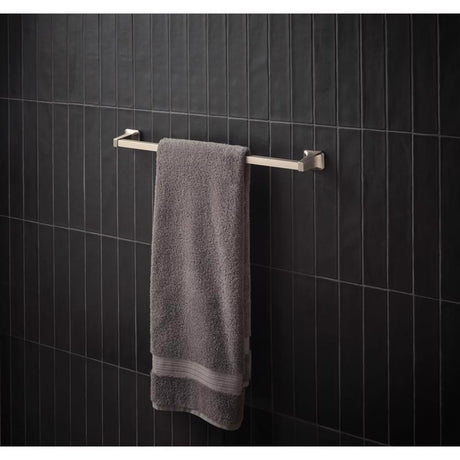 OakBrook Collection Brushed Nickel Towel Bar 25 in. L Die Cast Zinc