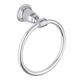 OakBrook Collection Chrome Towel Ring Die Cast Zinc