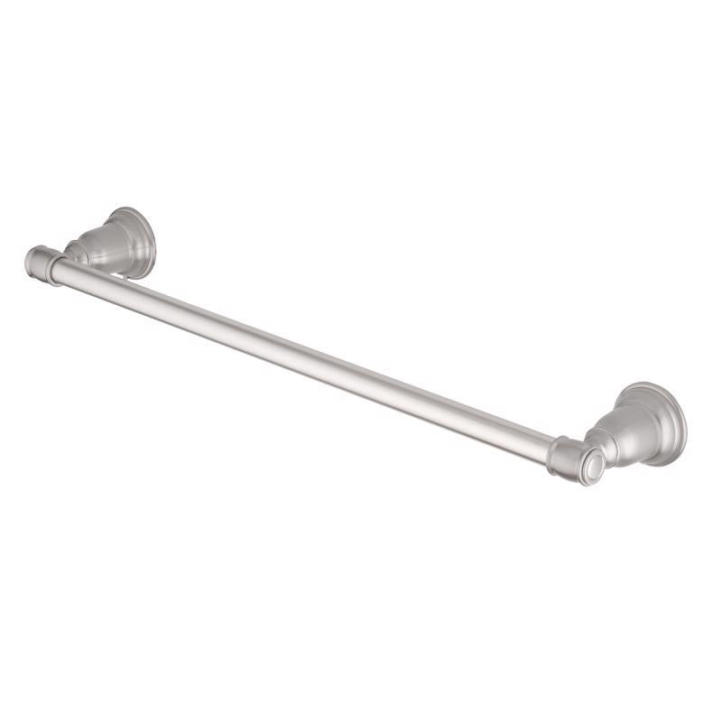 OakBrook Collection Brushed Nickel Towel Bar 18 in. L Die Cast Zinc
