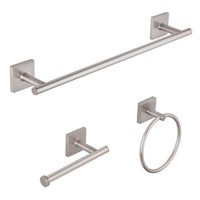OakBrook Collection Brushed Nickel Silver Die Cast Zinc Towel Holder