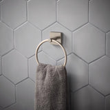 OakBrook Collection Brushed Nickel Towel Ring Die Cast Zinc