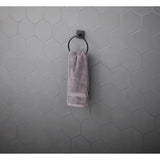 OakBrook Collection Matte Black Towel Ring Die Cast Zinc