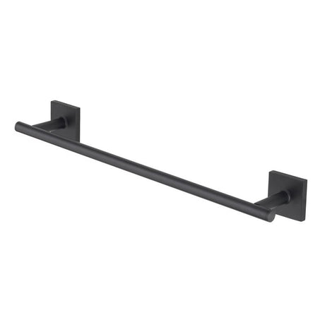 OakBrook Collection Matte Black Towel Bar 18 in. L Die Cast Zinc