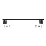 OakBrook Collection Matte Black Towel Bar 18 in. L Die Cast Zinc