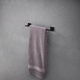 OakBrook Collection Matte Black Towel Bar 18 in. L Die Cast Zinc