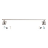 OakBrook Collection Brushed Nickel Towel Bar 24 in. L Die Cast Zinc