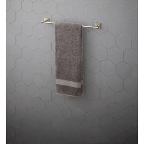 OakBrook Collection Brushed Nickel Towel Bar 24 in. L Die Cast Zinc