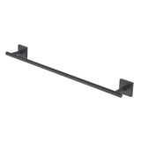 OakBrook Collection Matte Black Towel Bar 24 in. L Die Cast Zinc