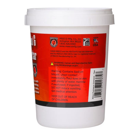 MEECO'S RED DEVIL Furnace Cement