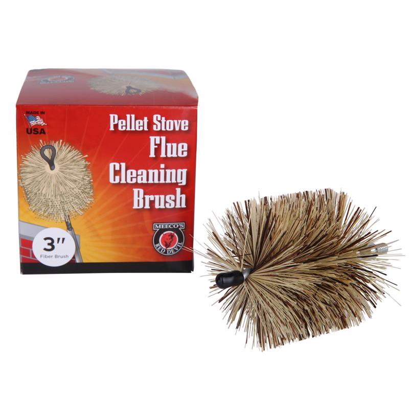 MEECO'S RED DEVIL 3 in. Round Pellet Stove Vent Brush