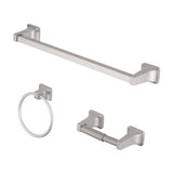 OakBrook Collection Brushed Nickel Die Cast Zinc Bath Hardware Set