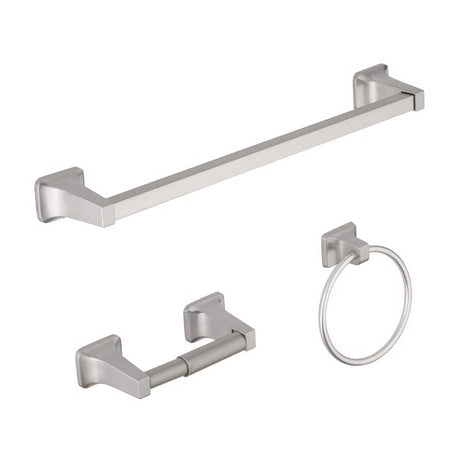 OakBrook Collection Brushed Nickel Die Cast Zinc Bath Hardware Set