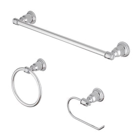 OakBrook Collection Chrome Die Cast Zinc Bath Hardware Set