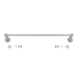 OakBrook Collection Traditional Brushed Nickel Towel Bar 24 in. L Die Cast Zinc