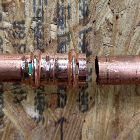 QuickFitting 1/2 in. Press in. X 1/2 in. D Press in. Copper Coupling with Stop