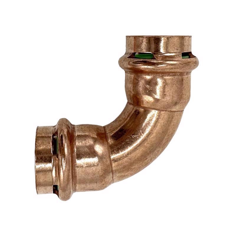 QuickFitting 3/4 in. Press in. X 3/4 in. D Press in. Copper 90 Degree Elbow 10 pk