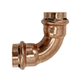 QuickFitting 3/4 in. Press in. X 3/4 in. D Press in. Copper 90 Degree Elbow 10 pk