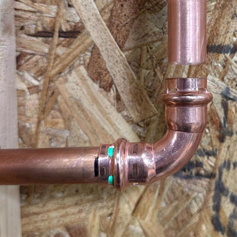 QuickFitting 3/4 in. Press in. X 3/4 in. D Press in. Copper 90 Degree Elbow 10 pk