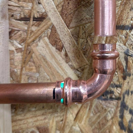 QuickFitting 3/4 in. Press in. X 3/4 in. D Press in. Copper 90 Degree Elbow 10 pk