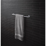 OakBrook Collection Chrome Twin Towel Bar 24 in. L Die Cast Zinc